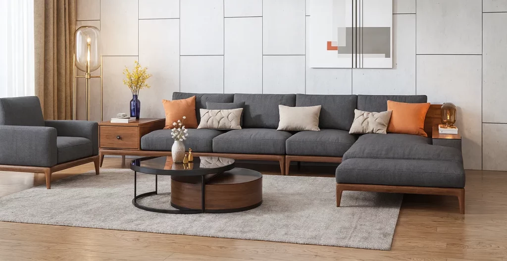 نقش مکمل صندلی‌ های تک در مبل ال