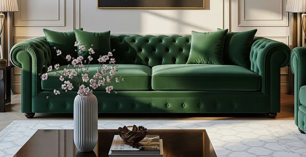 نقش کلیدی بافت پارچه در نمایش رنگ مبل