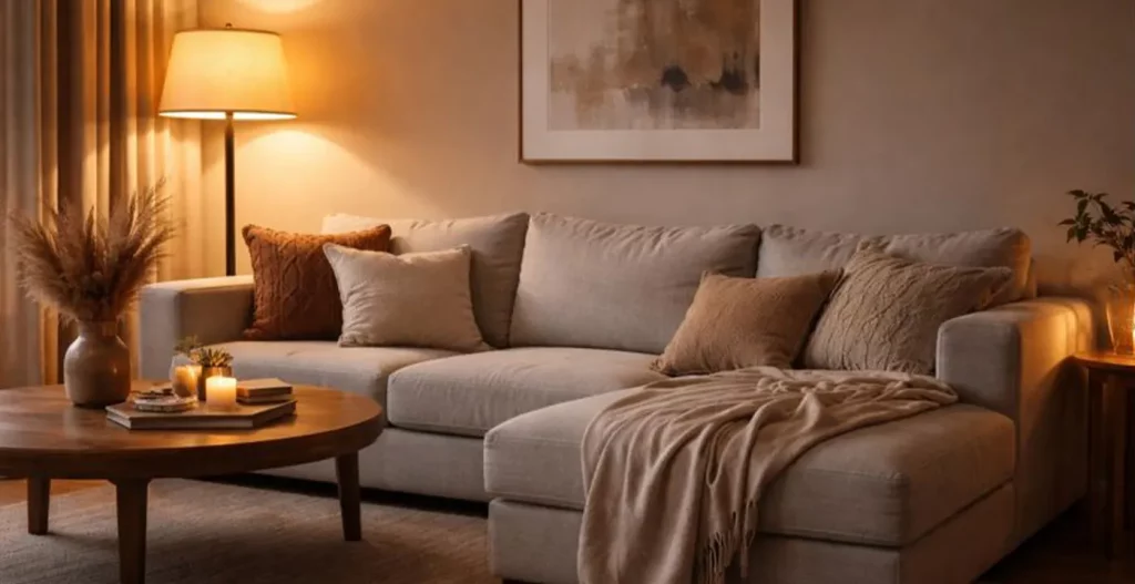 نورپردازی پشت مبل