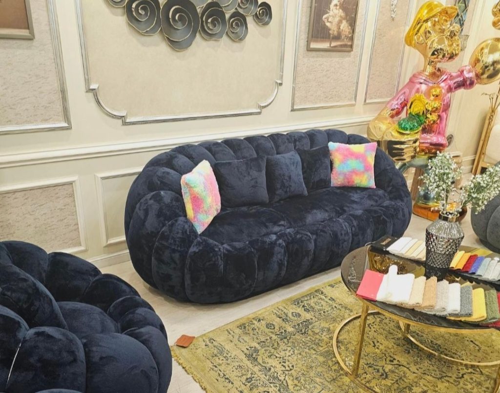 مبل راحتی مدل صدفی فانتزی