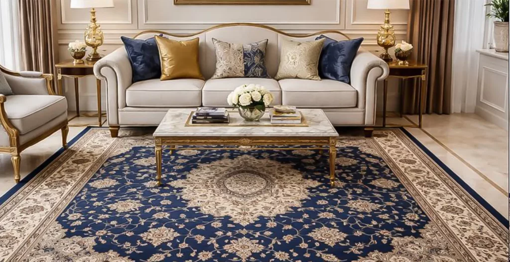 پایه ها به روی فرش