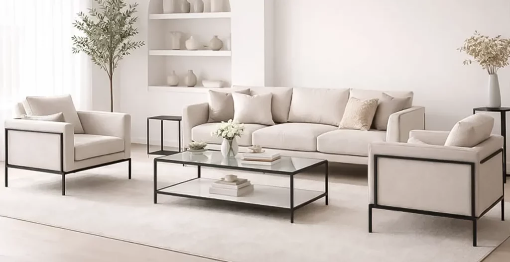 دکوراسیون مینیمال و صنعتی با پایه‌ های مدرن