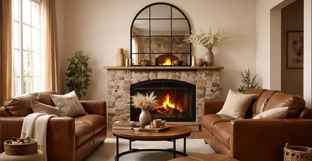 ست کردن مبل قهوه‌ ای در خانه‌ های کوچک