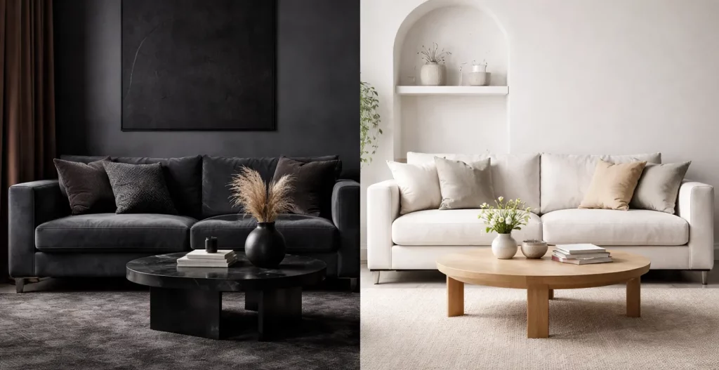 مبل تیره مناسب است یا روشن