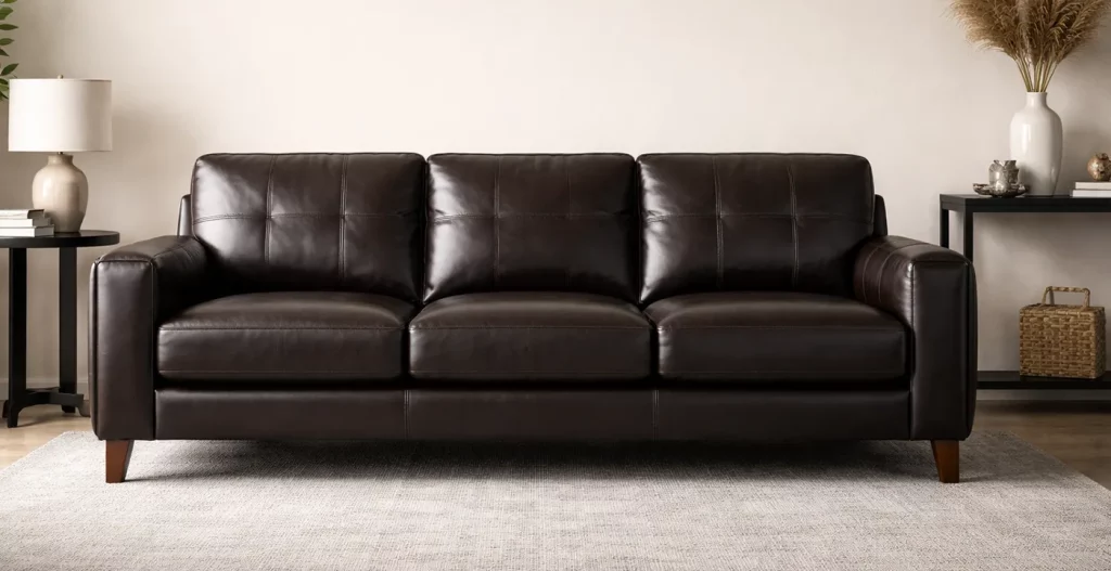 مبل چرمی تیره