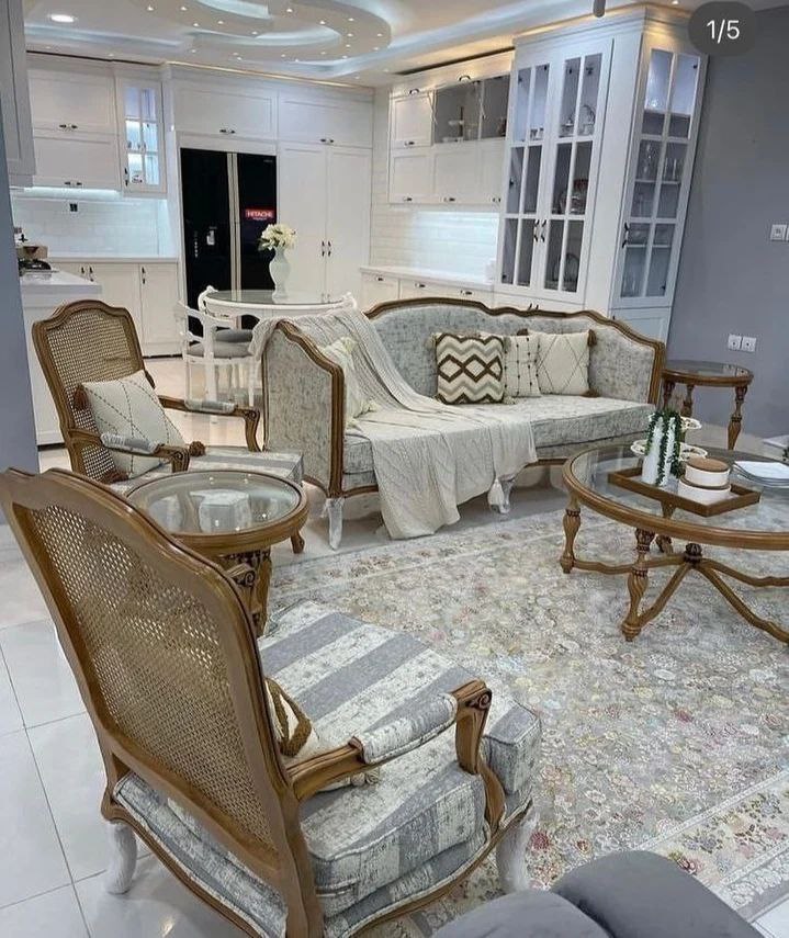 مبل کلاسیک فرانسوی ابزاری 7 نفره