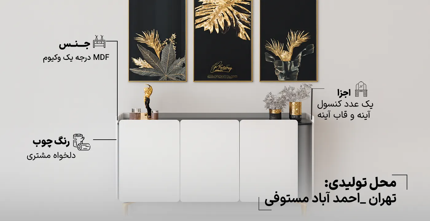 آینه کنسول ویکتوریا