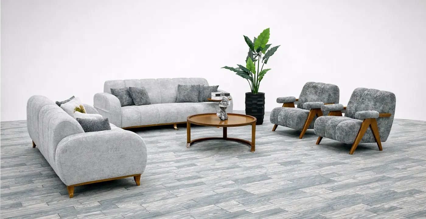 مبل 7 نفره راحتی مدل پاندا نیلو1