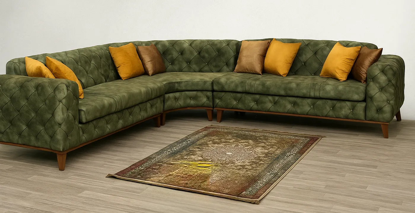 مبل ال چستر کنج گرد