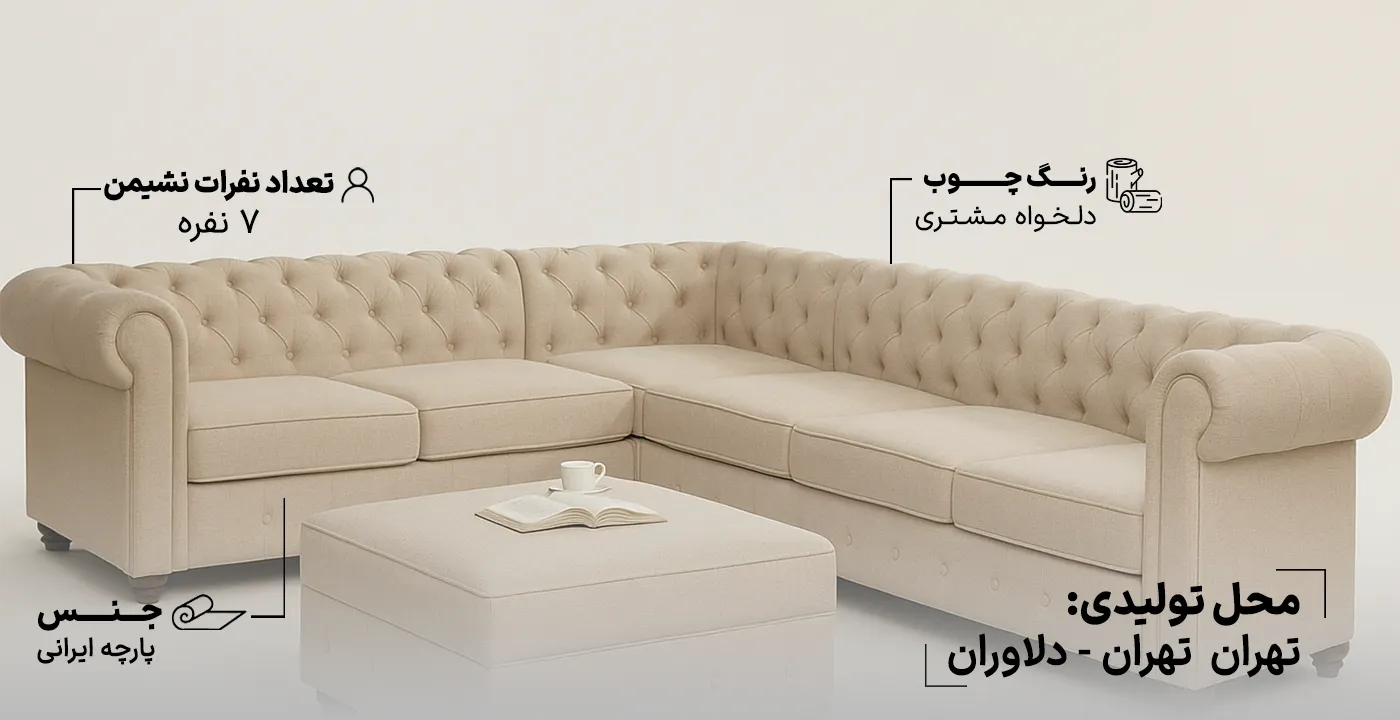 مبل ال چستر P 123