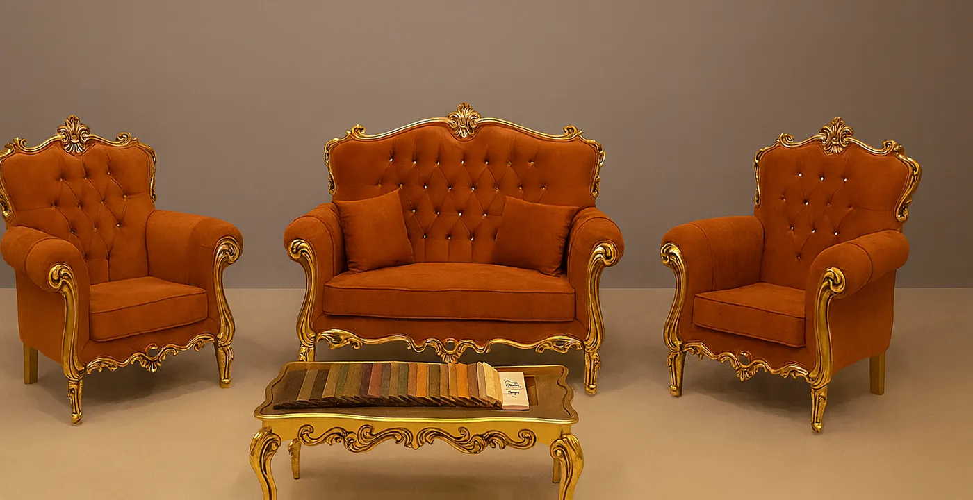 مبل استیل نگین  2