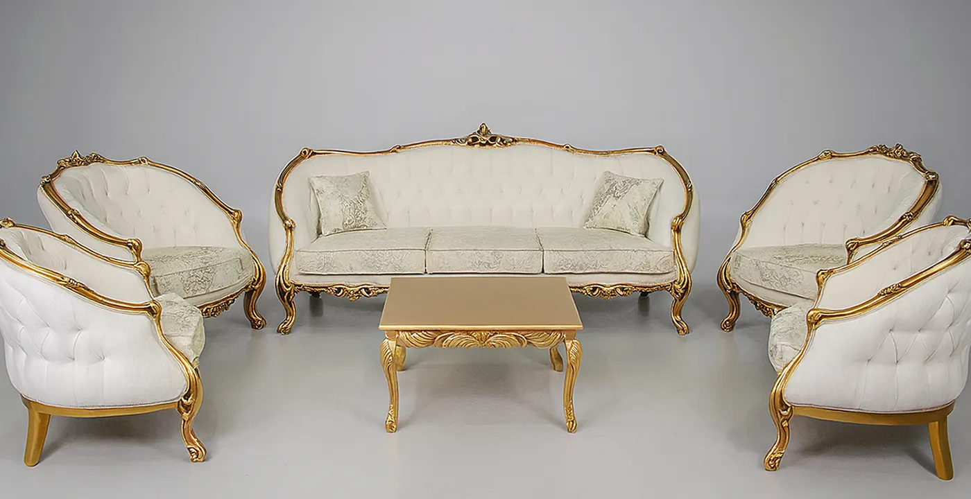 مبل استیل زمرد 7 نفره