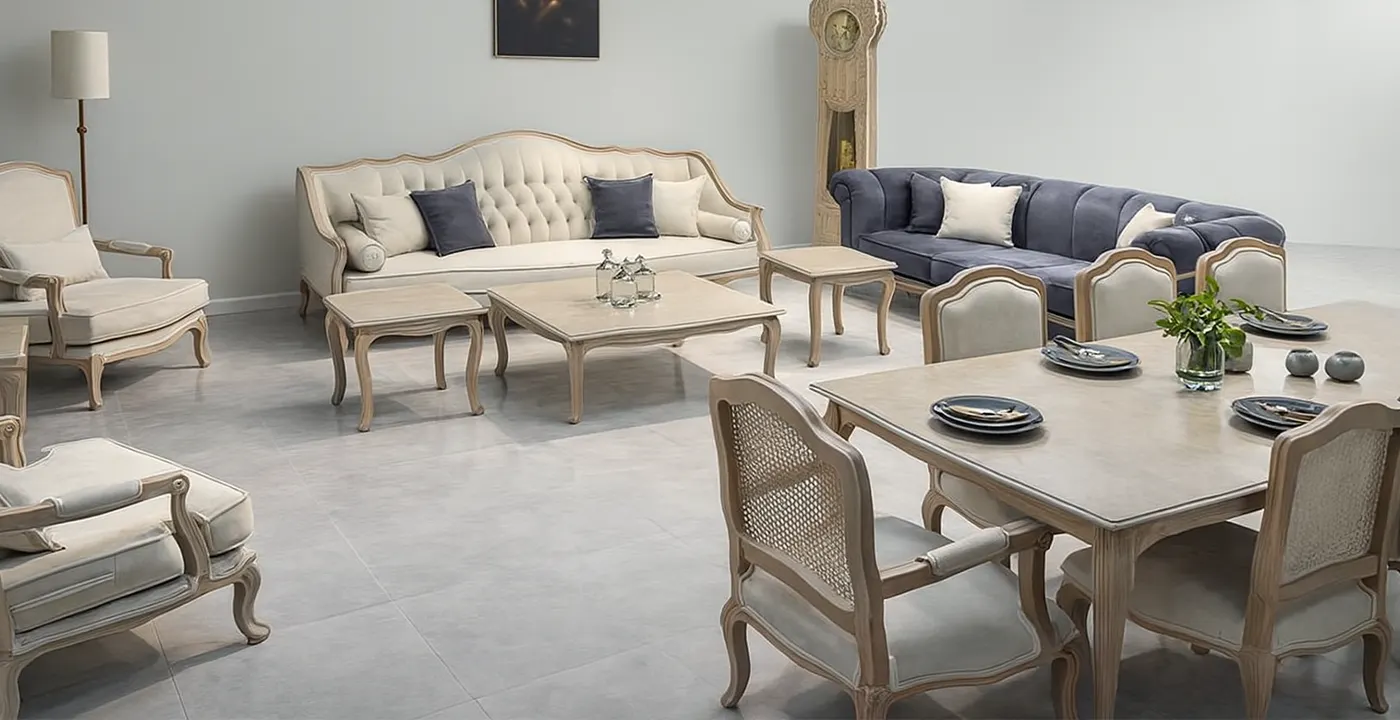 مبل کلاسیک چستر فرانسوی فلورانس