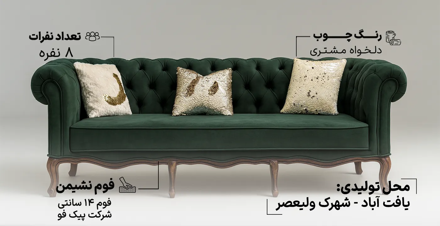 مبل کلاسیک چستر فرانسوی کاترین2