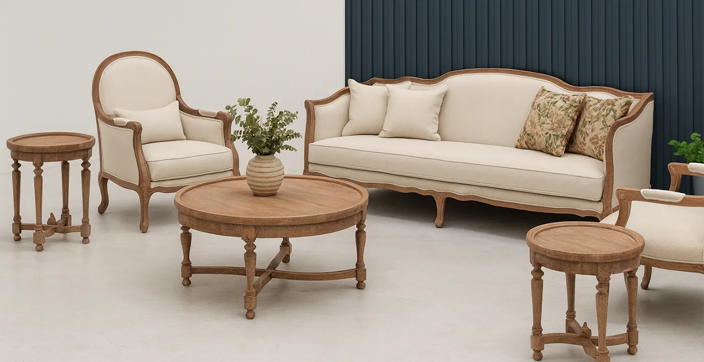 مبل کلاسیک فرانسوی آنجل 7 نفره