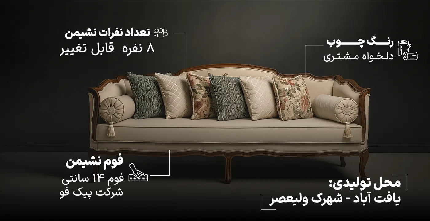 مبل کلاسیک فرانسوی آنجل2