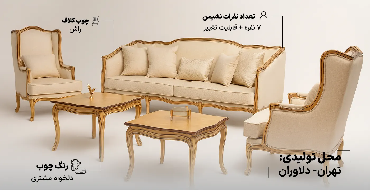 مبل کلاسیک فرانسوی آرنا 2