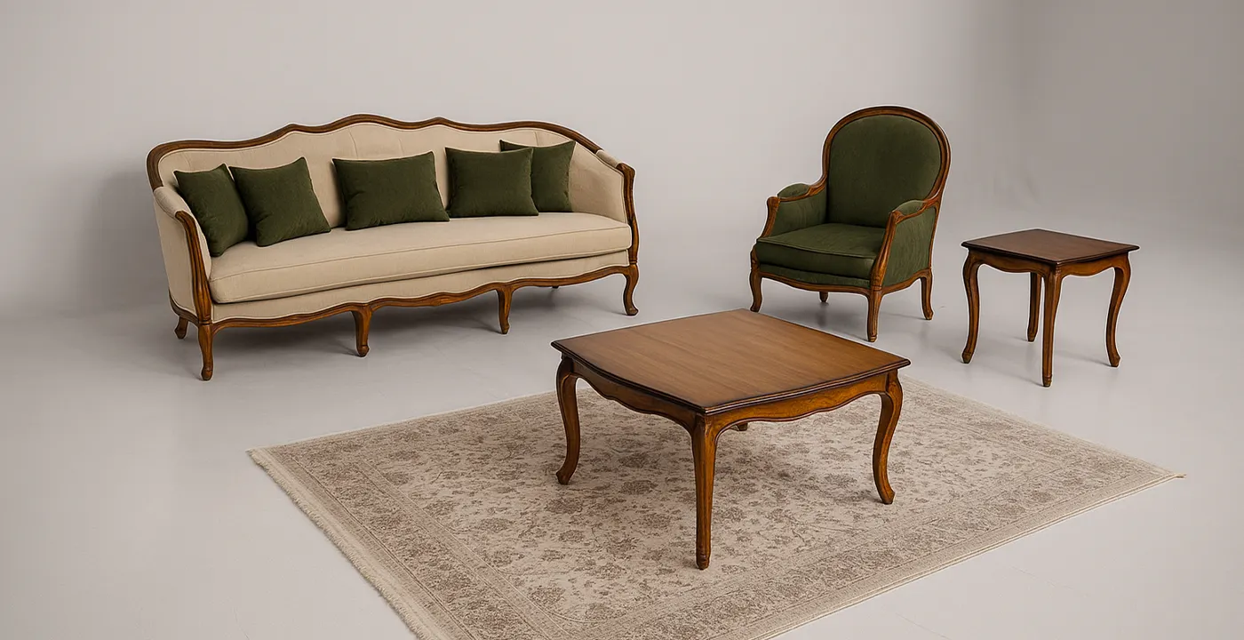 مبل کلاسیک فرانسوی هانا 7 نفره