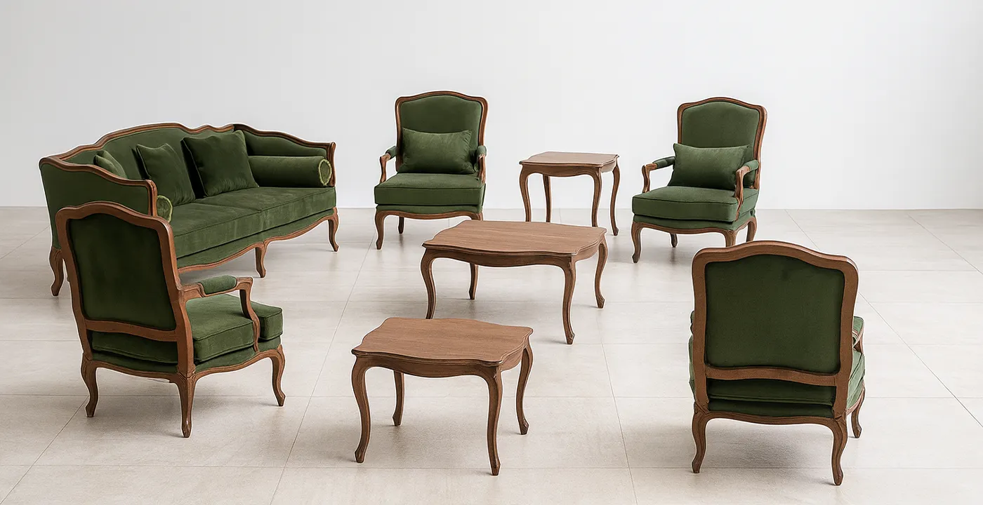 مبل کلاسیک فرانسوی هلنا 7 نفره