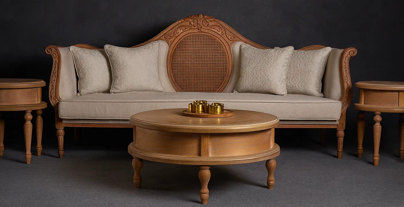 مبل کلاسیک فرانسوی کاجی 1