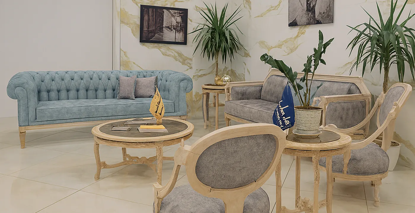 مبل کلاسیک فرانسوی کاجی 8 نفره 2