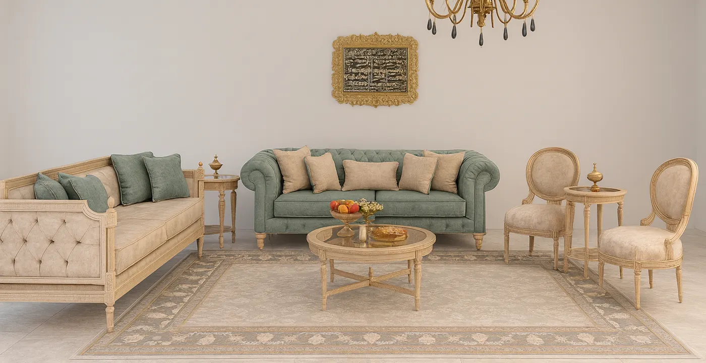 مبل کلاسیک فرانسوی کاجی چستر 1