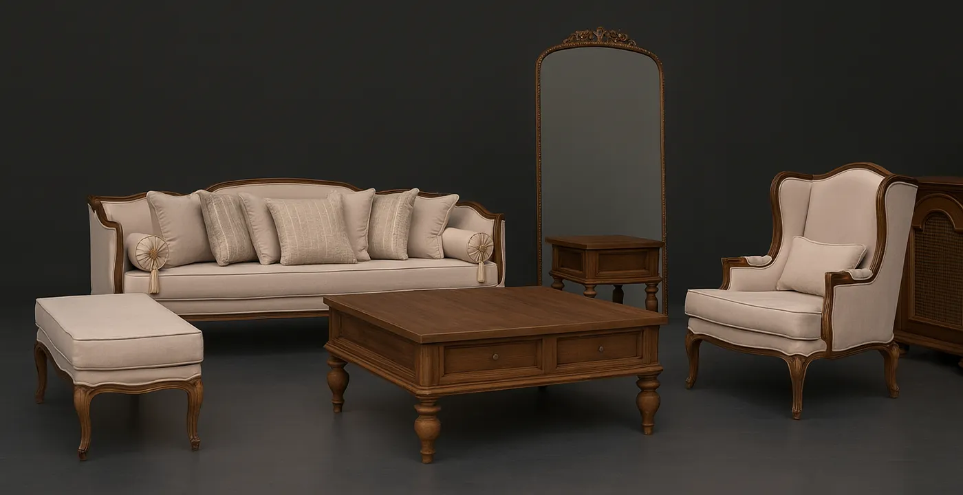 مبل کلاسیک فرانسوی کینگ 7