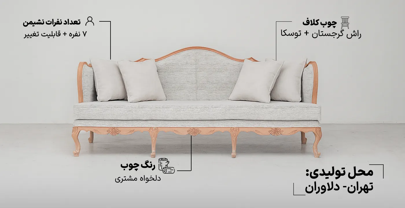 مبل کلاسیک فرانسوی کینگ لورانس 2