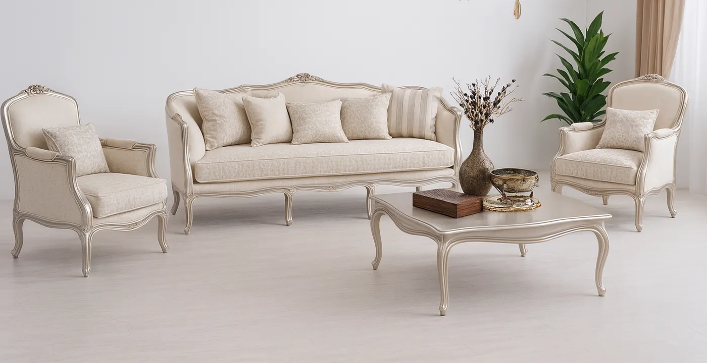 مبل کلاسیک فرانسوی سه گل  33