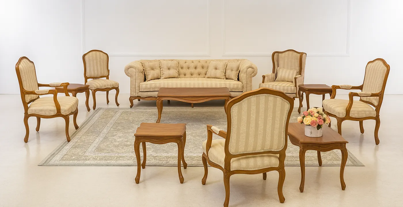 مبل کلاسیک فرانسوی طنابی 3