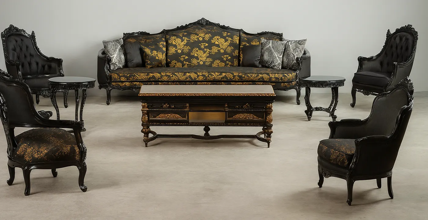 مبل کلاسیک مدل امپریال 7 نفره