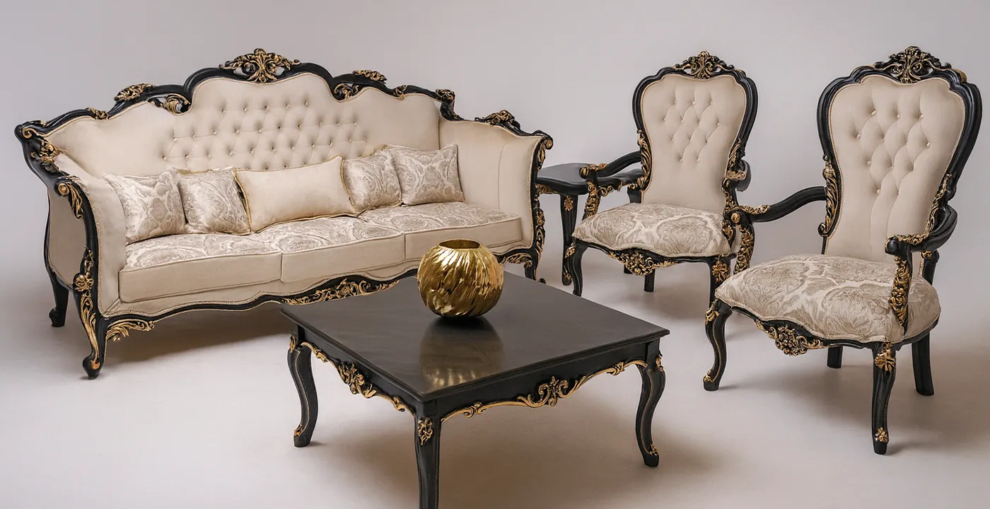 مبل کلاسیک مدل آراد 7 نفره