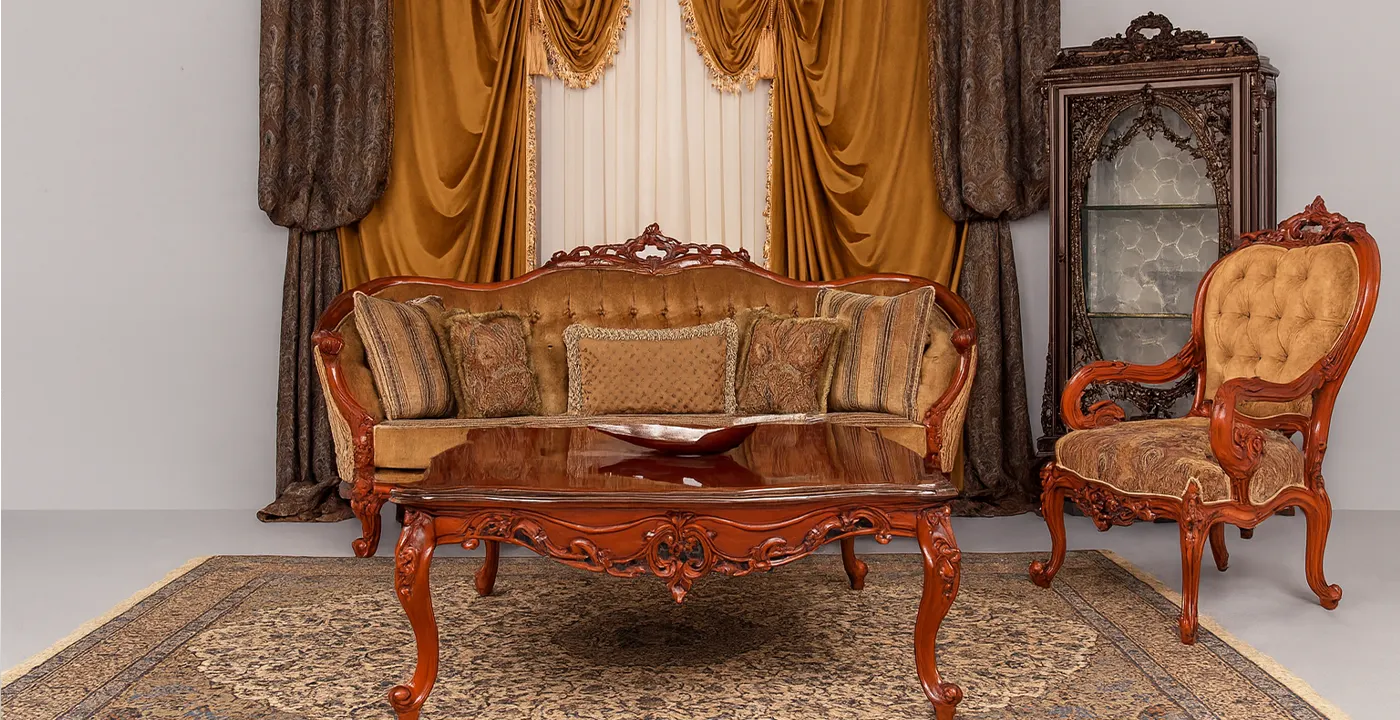 مبل کلاسیک مدل لیون 7 نفره