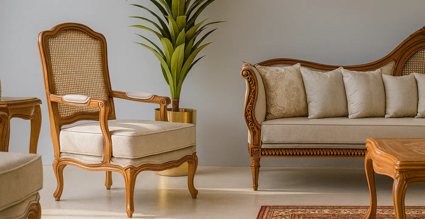 مبل نئوکلاسیک فرانسوی مدل پرنیان