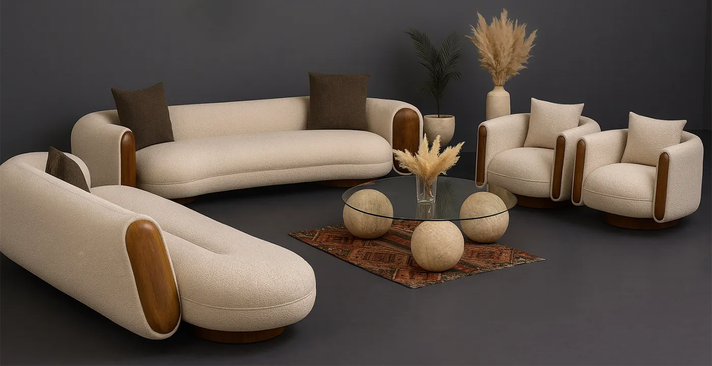 مبل راحتی 8 نفره مدل بلوط