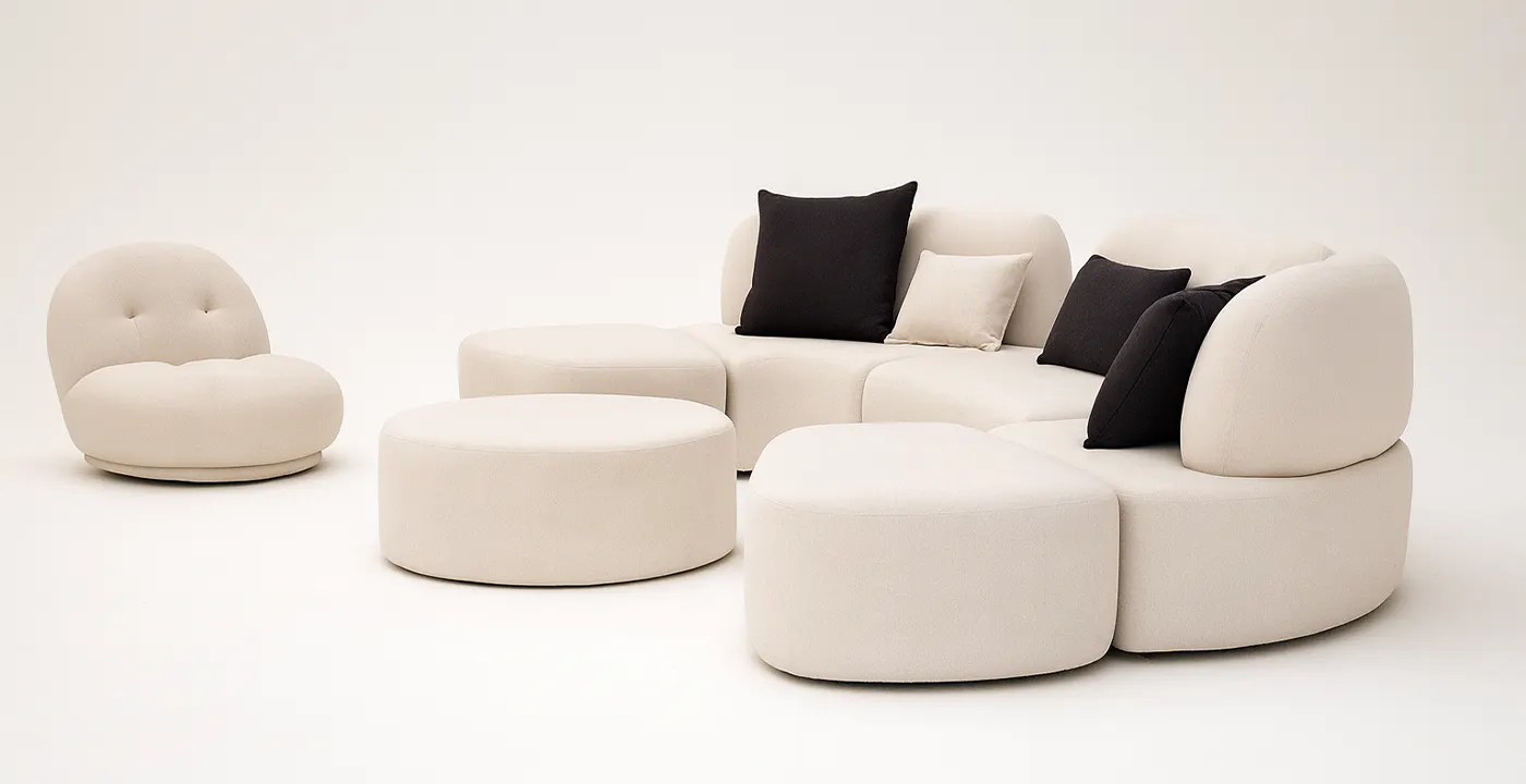 مبل راحتی ال مدل U