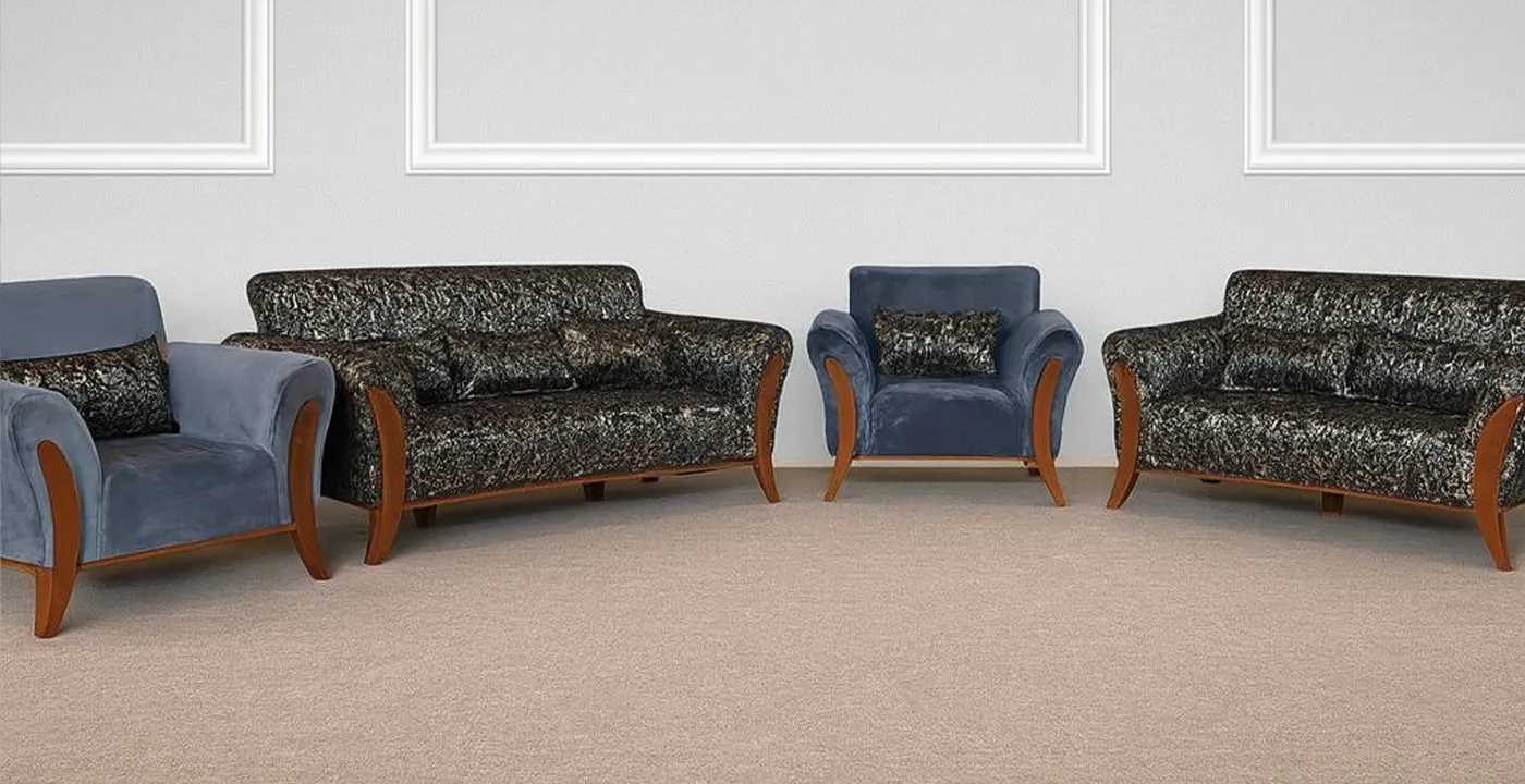 مبل راحتی اسکارلت چوبی 7 نفره