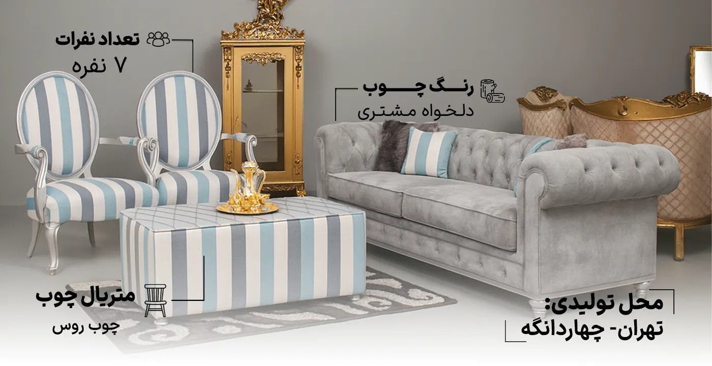 مبل راحتی چستر نیو لوگانو 1