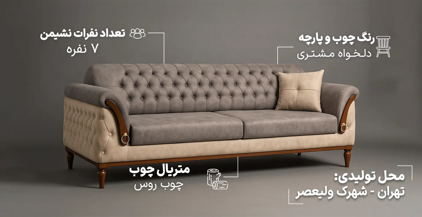 مبل راحتی چستر پاریس