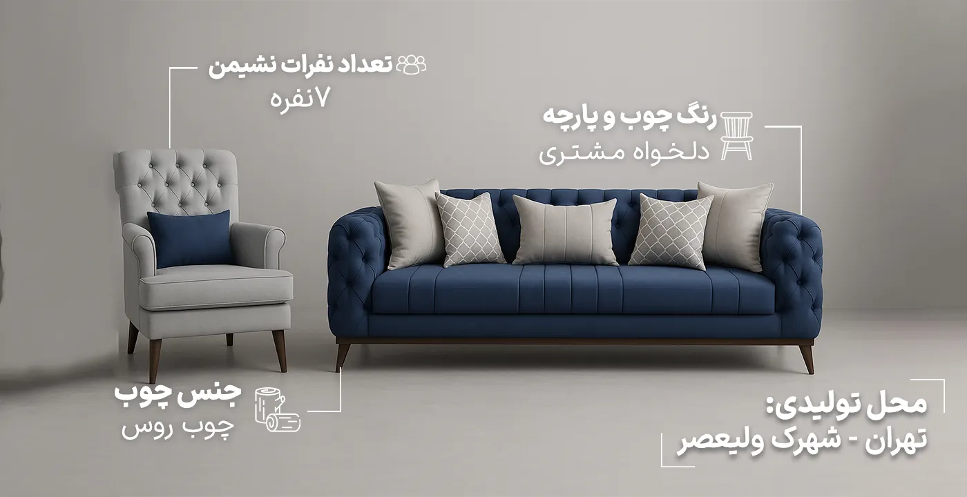 مبل راحتی چستر یونانی2