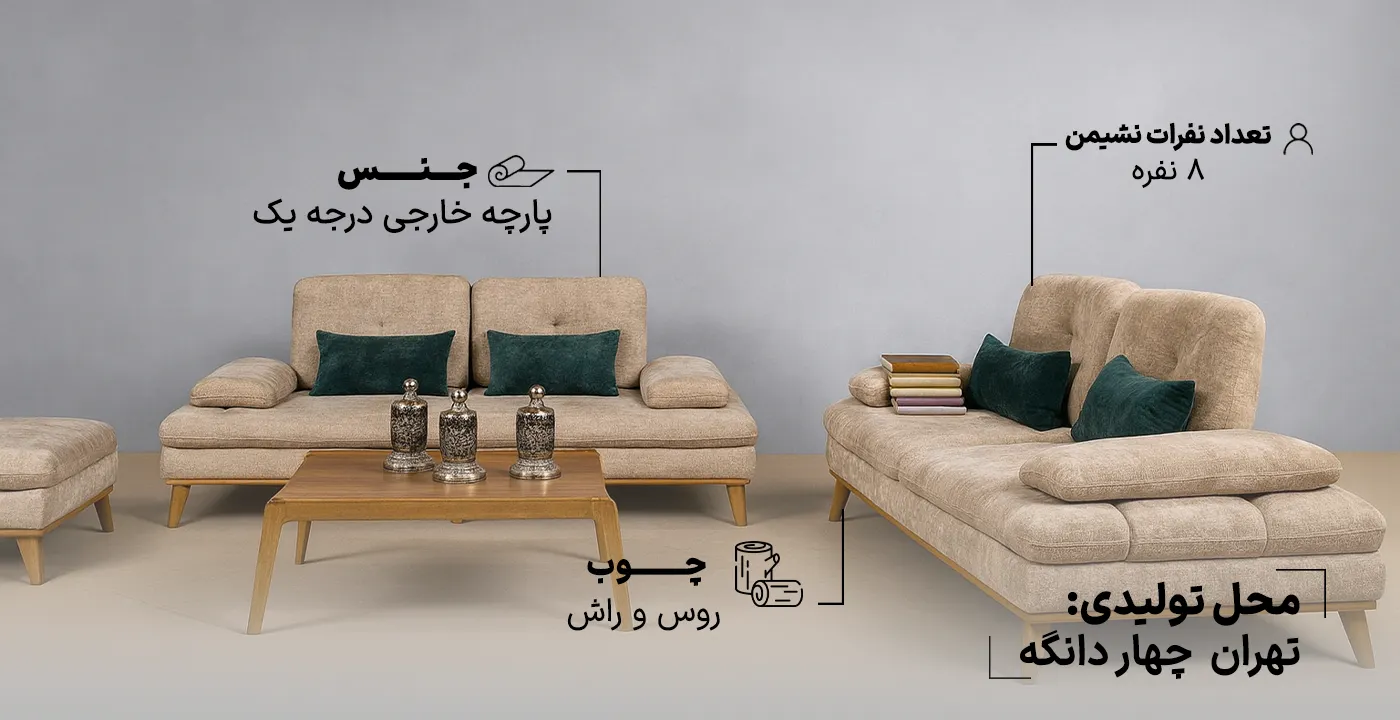 مبل راحتی درنیکا 2