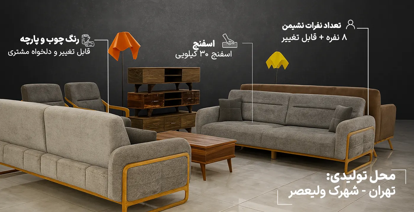 مبل راحتی جونیور 8 نفره 3