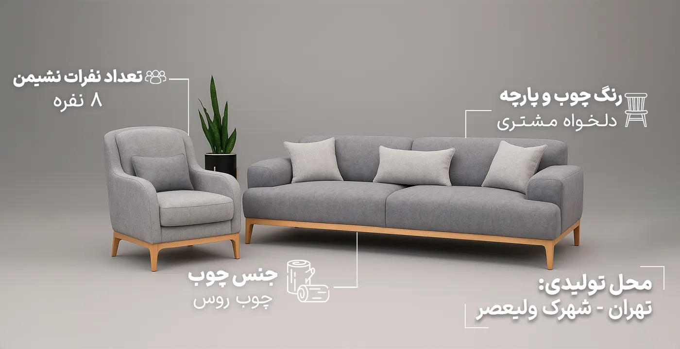 مبل راحتی لیدو لگنی 8.1