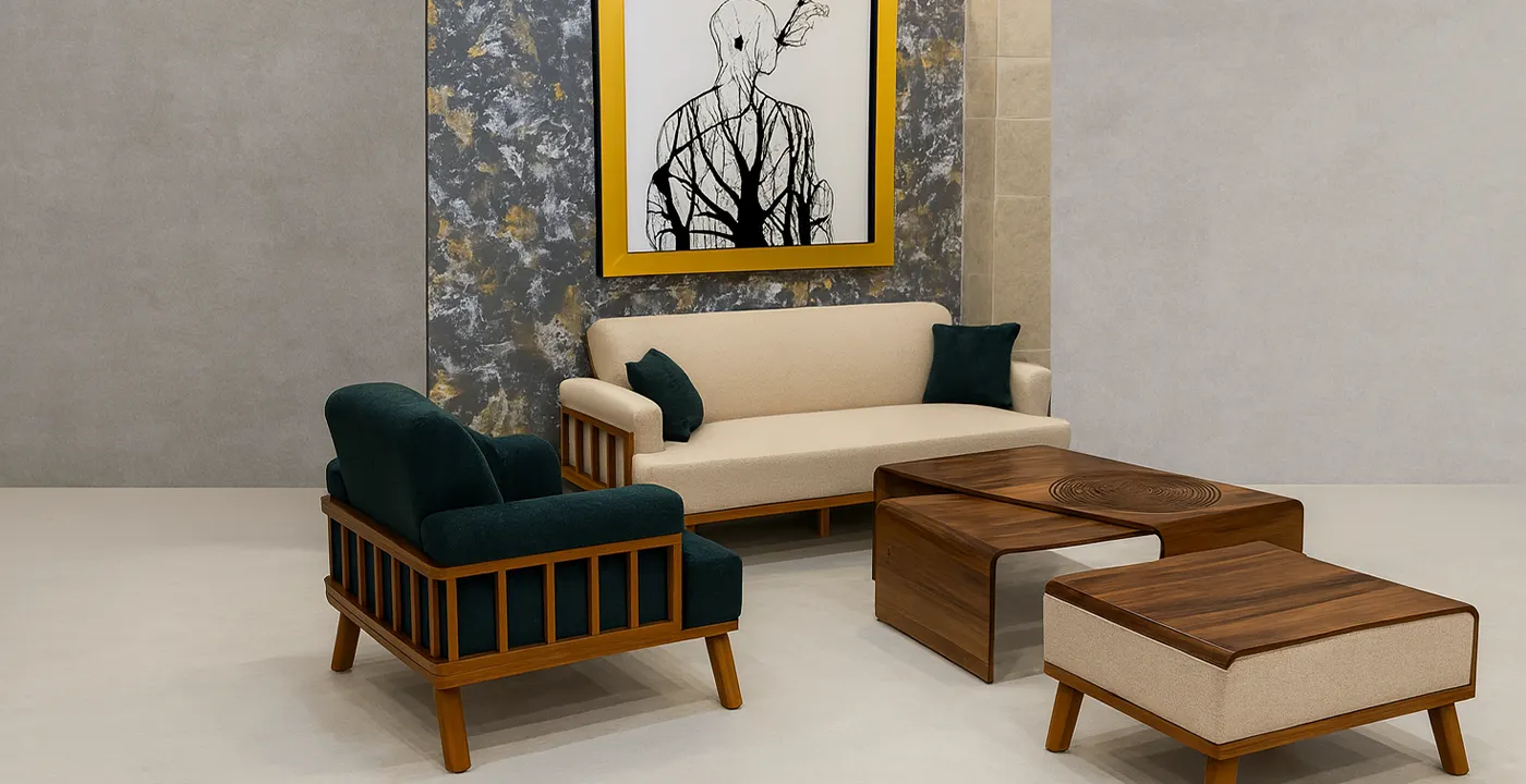 مبل راحتی مدل نرده ای