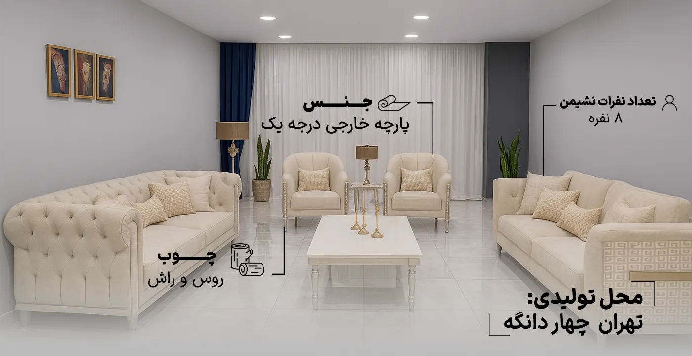 مبل راحتی مدل وینچنزا  2