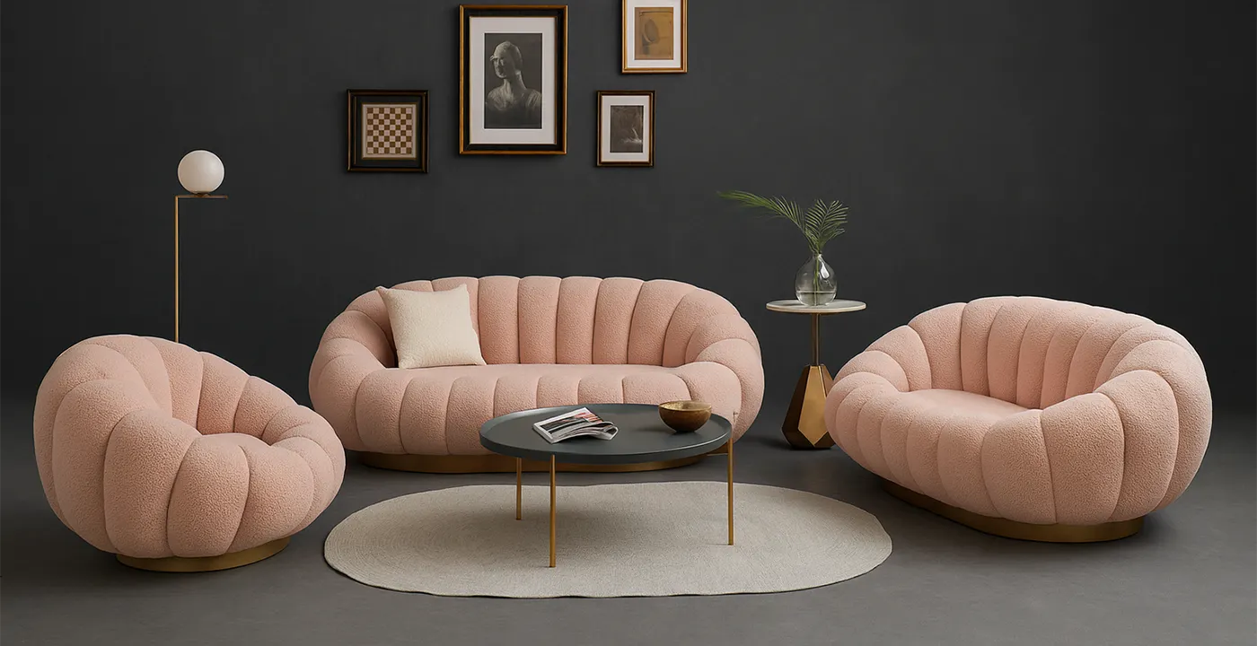 مبل راحتی مدل صدفی فانتزی 2