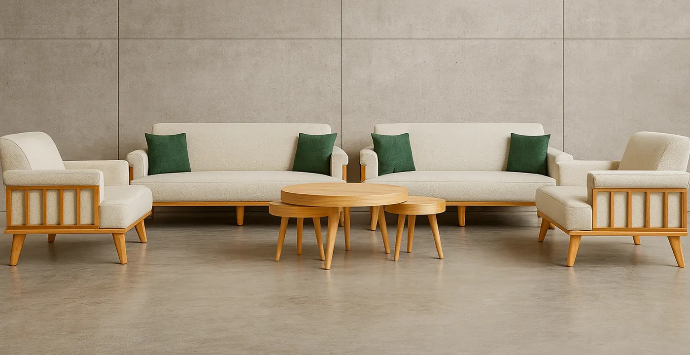 مبل راحتی مینیمال چوبی