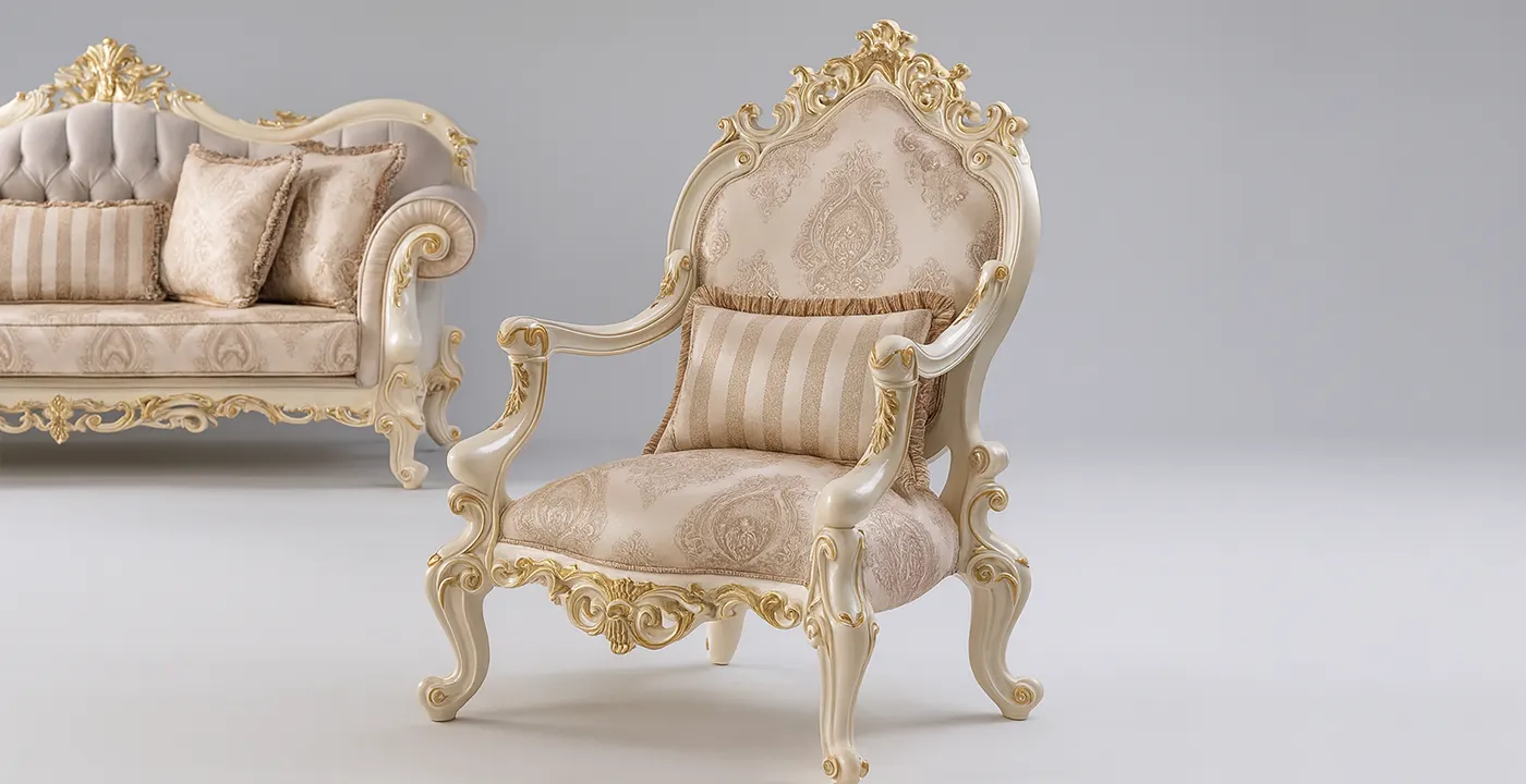 مبل سلطنتی چراغان 7 نفره