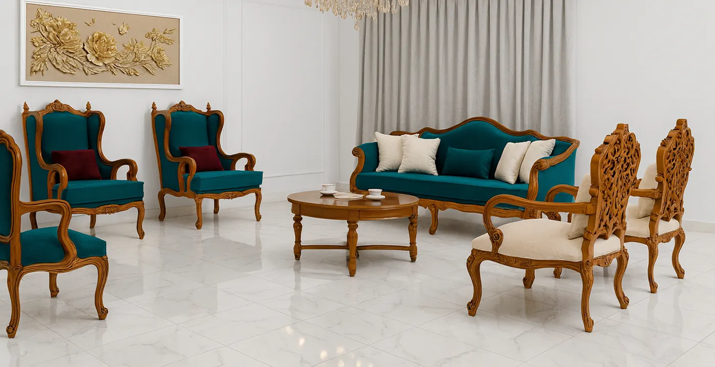 مبل سلطنتی کینگ مدل آروشا