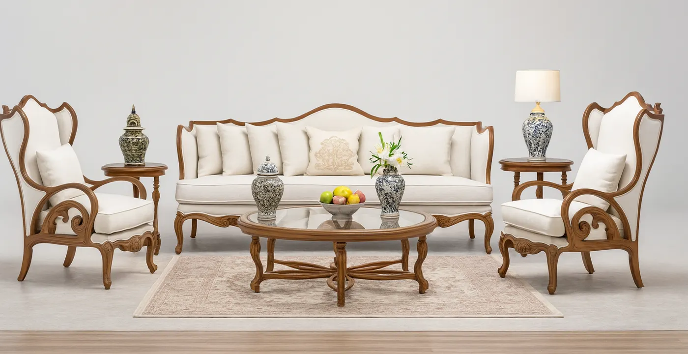 مبل سلطنتی کینگ مدل ماهلین